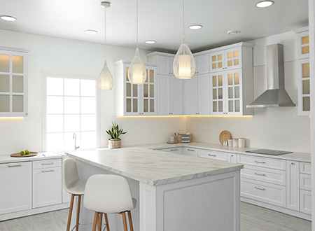 Modern white kitchen