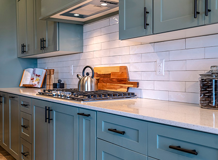 Custom color cabinets