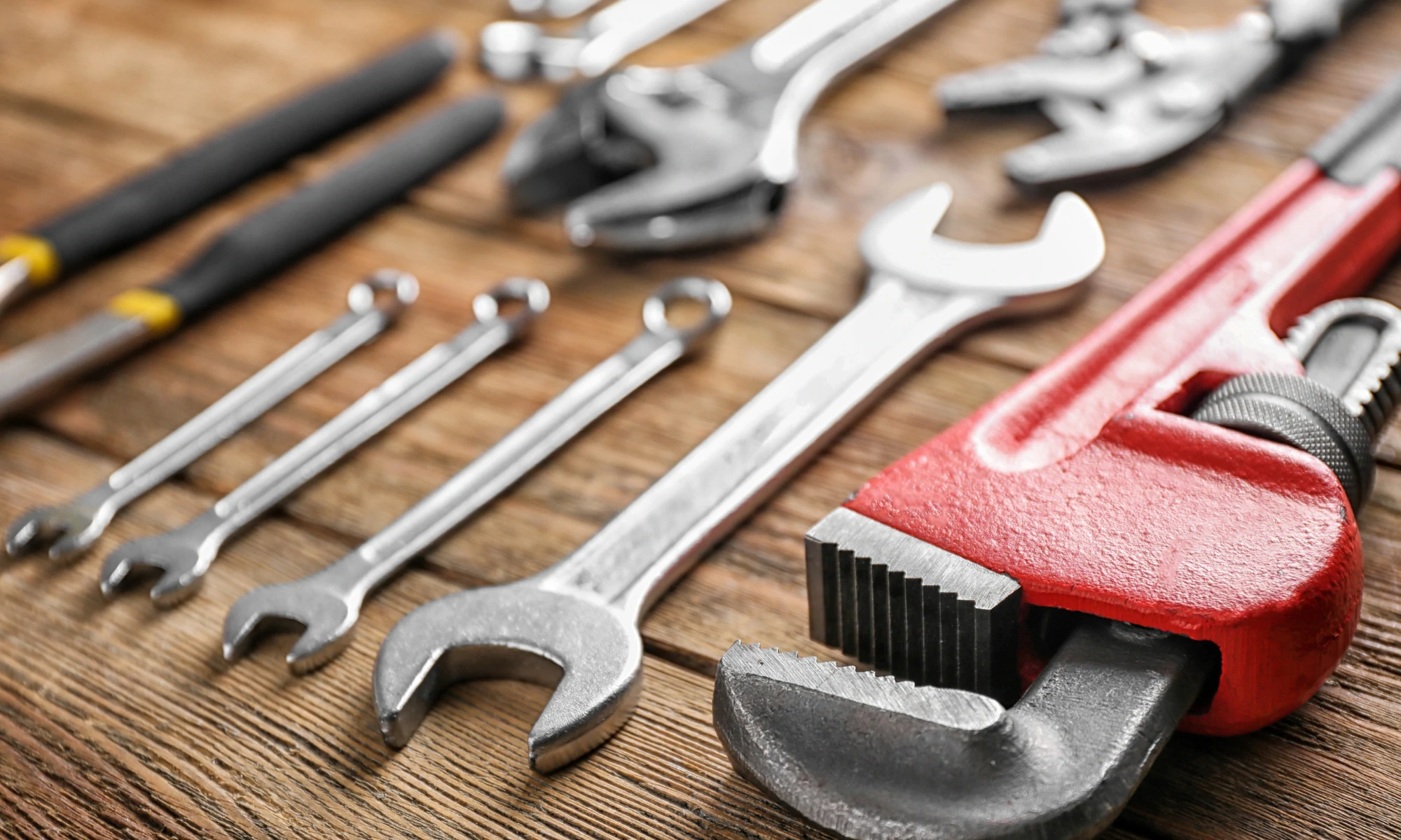 a bunch of tools that are laying on a table.