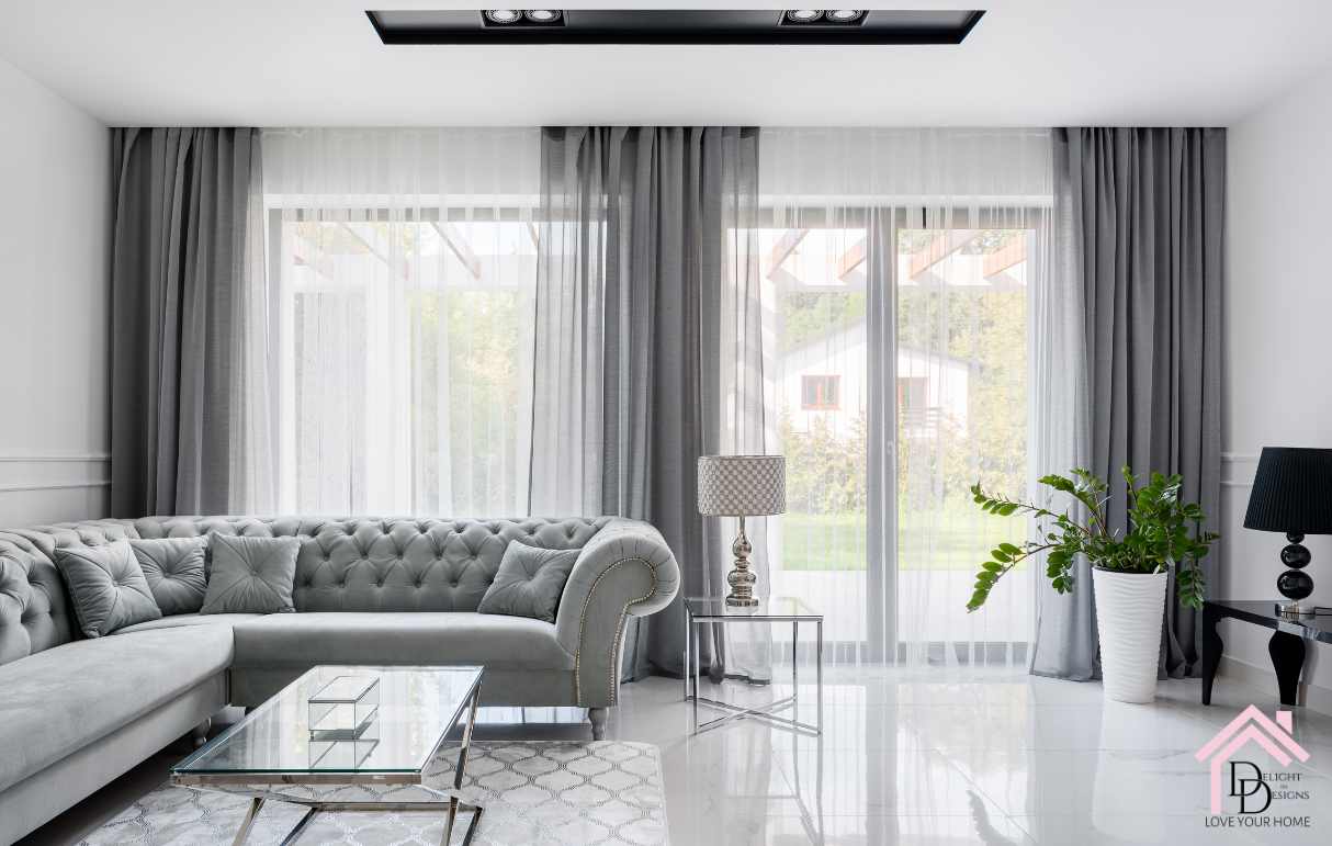 Living room gray color paint