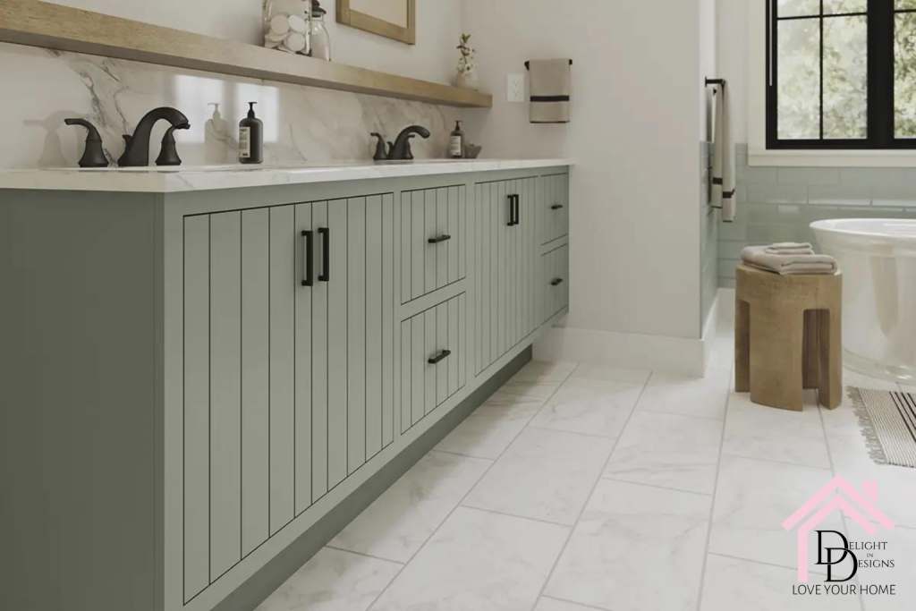 Delight In Designs Interior Design Remodel Grand Rapids MI West Michigan Stylizing Spaces Blog-Brighten Up Your Kitchen with These Trendy Cabinet Color Ideas-Evergreen Fog