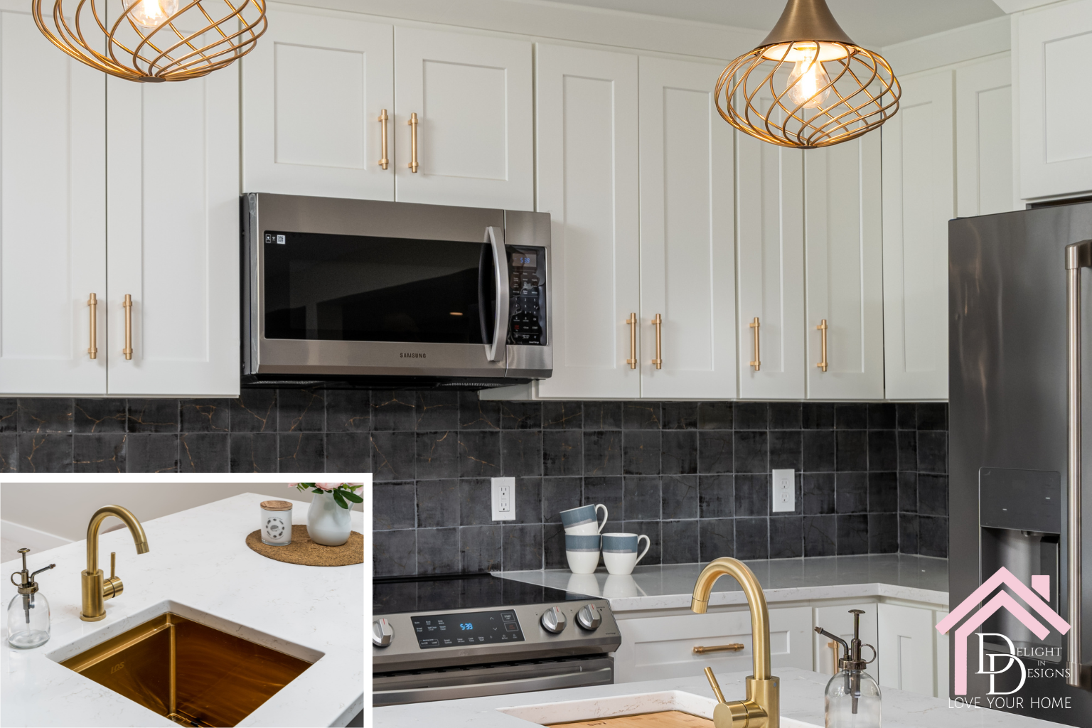 Delight In Designs Interior Design Remodel Grand Rapids MI West Michigan Stylizing Spaces Blog-Kitchen Design in 2023_ The Hottest Design Trends to Consider-Gold Hardware and fixtures